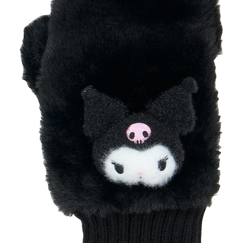 Kuromi Faux Fur Mittens with Mascot Sanrio Japan 2025