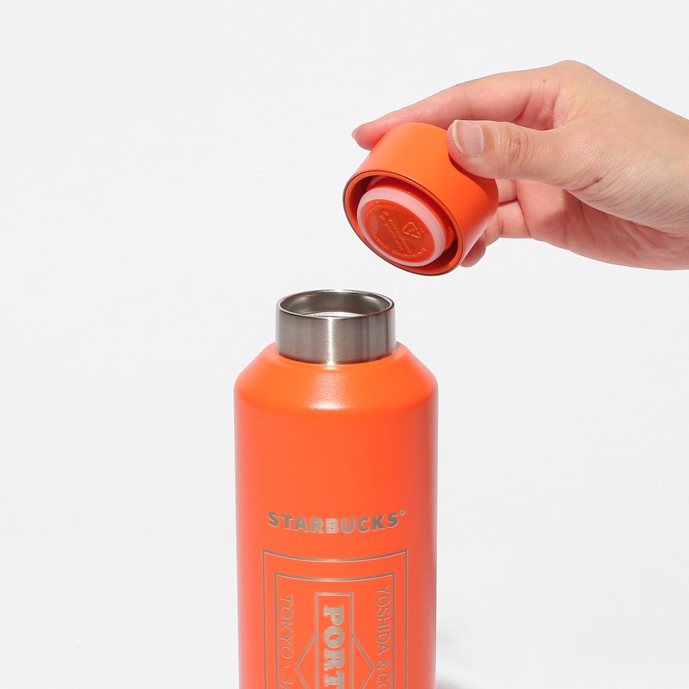 Starbucks Japan PORTER Recycled Stainless Bottle Matte Orange 591ml