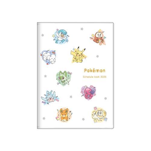 Pokemon Star 2026 Schedule Book B6 Monthly White Japan