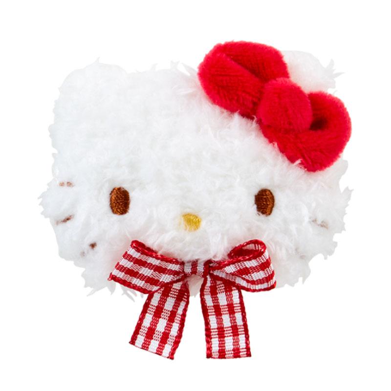 Hello Kitty Plush Hair Clip Face Shape Sanrio Japan 2024