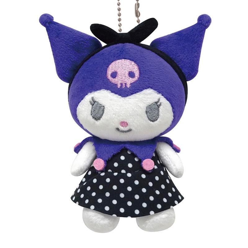 Kuromi Plush Mascot Holder Keychain Vintage Retro Sanrio Japan 2024