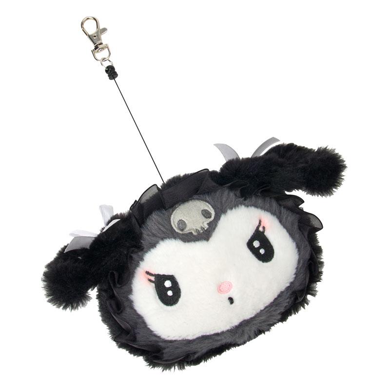 Kuromi Plush Pass Case Face Shape Moonlight Sanrio Japan 2025