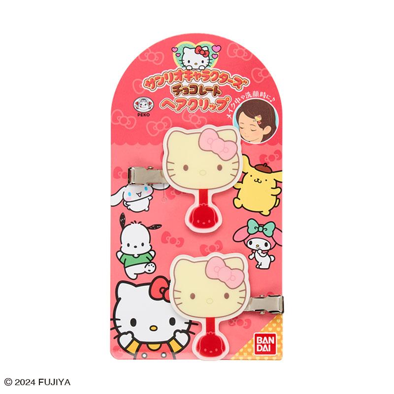 Hello Kitty Hair Clip Sanrio Characters Chocolate Japan