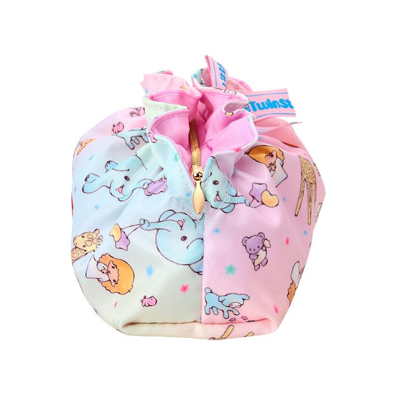 Little Twin Stars Kiki Lala Frill Pouch Pink Sanrio Japan 2025