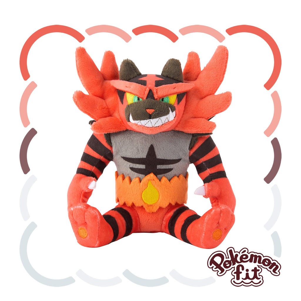 Incineroar Gaogaen Plush Doll Sun & Moon Pokemon fit Center Japan #727
