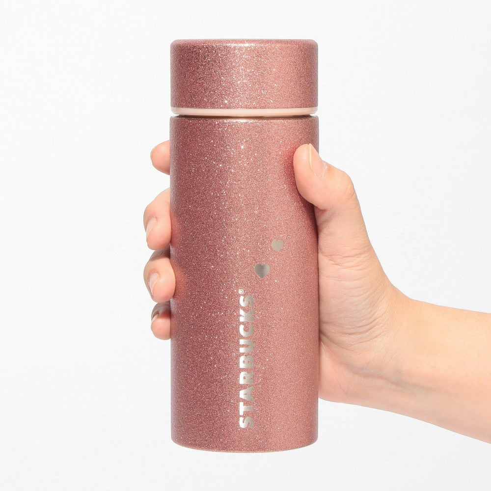 Starbucks Japan Valentine's Day 2025 Stainless Bottle Glitter 355ml Tumbler