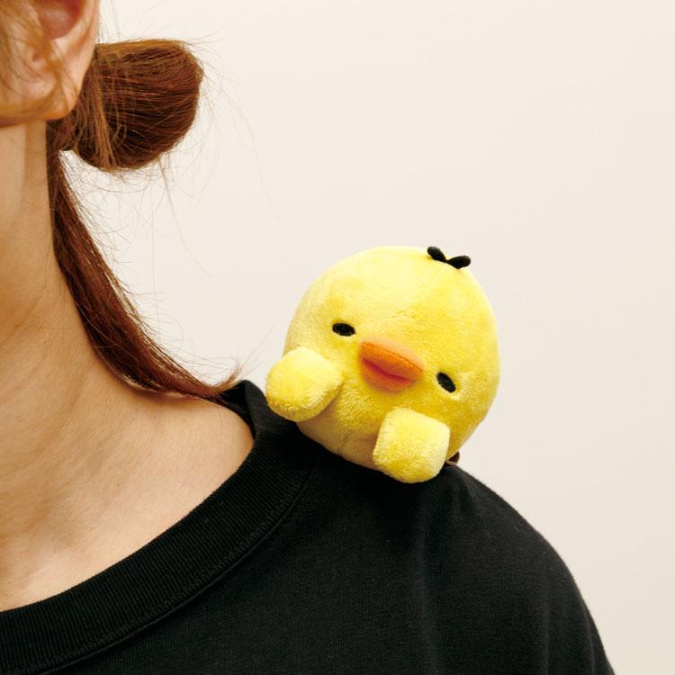 Kiiroitori Yellow Chick Plush Doll Together Magnet Daradara Lazy San-X Japan