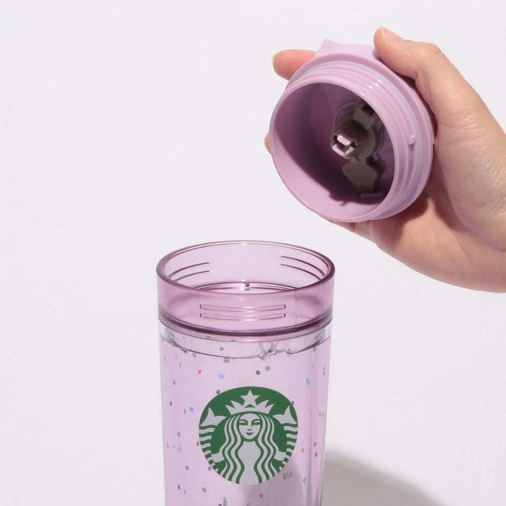 Water In Tumbler Long-tailed Tit 473ml Pink Starbucks Japan New Year 2025