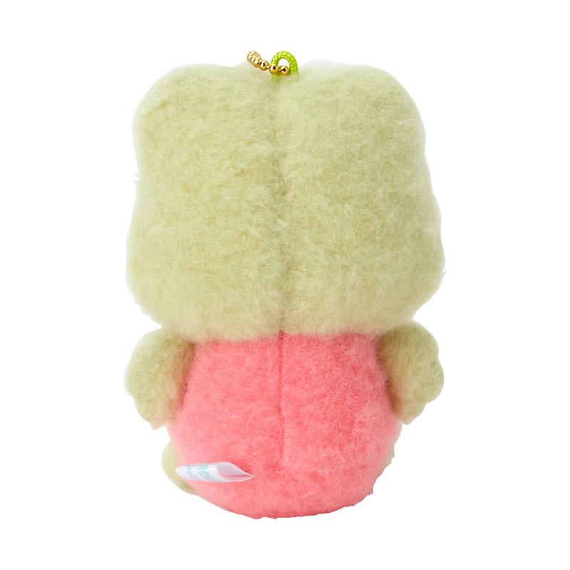 Kero Kero Keroppi Frog Plush Mascot Keychain Fluffy Vintage Retro Sanrio Japan