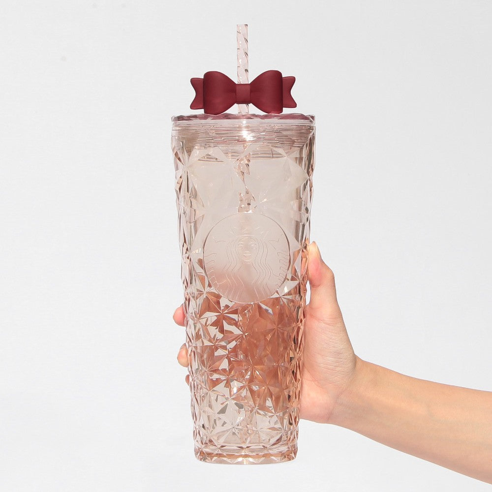 Starbucks Japan Holiday 2025 Cold Cup Tumbler Ribbon 710ml Christmas