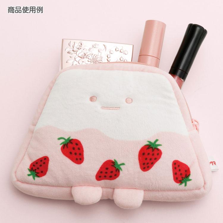 Sumikko Gurashi Yama Pouch Strawberry Milk Candy Pink Sakuma San-X Japan