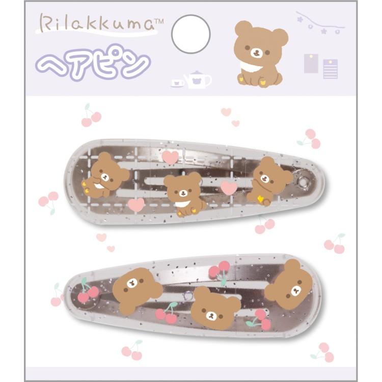 Chairoikoguma Hair Clip Glitter San-X Japan 2025 Rilakkuma