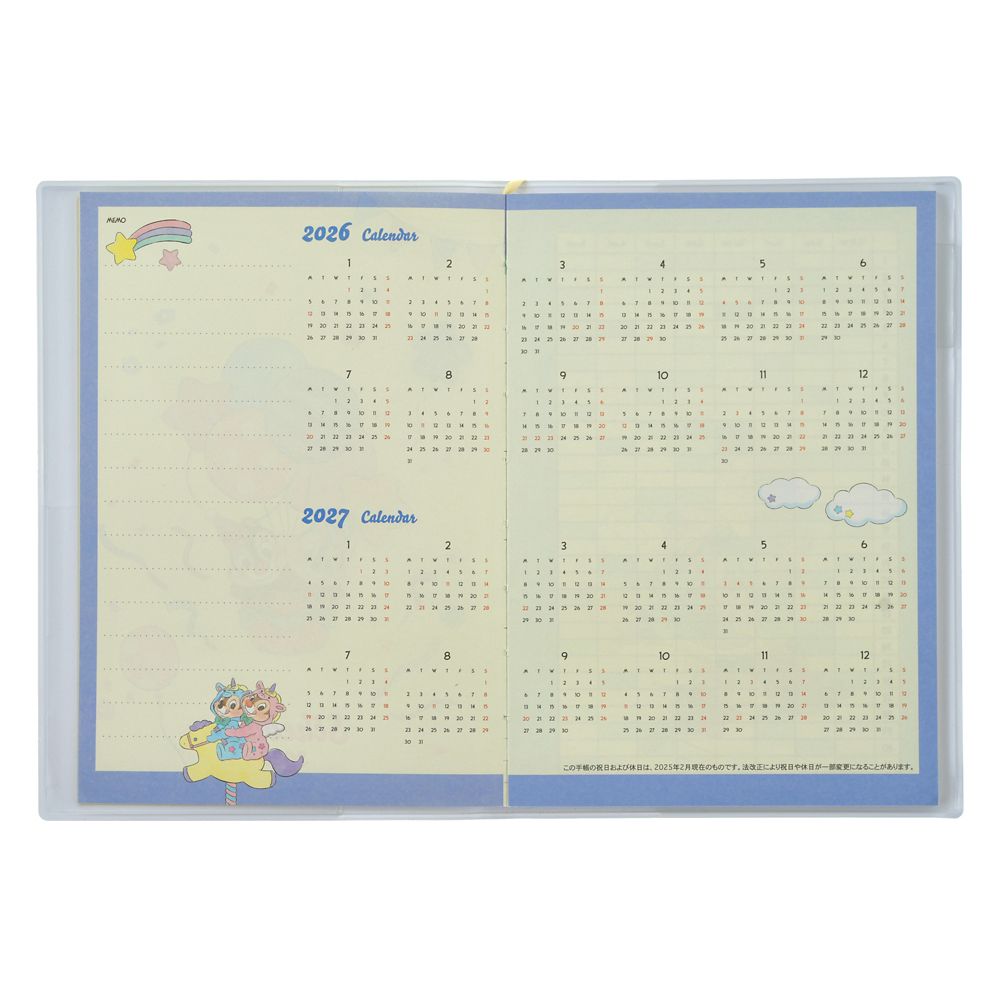 Chip & Dale 2026 Schedule Book B6 Monthly Disney Store Japan