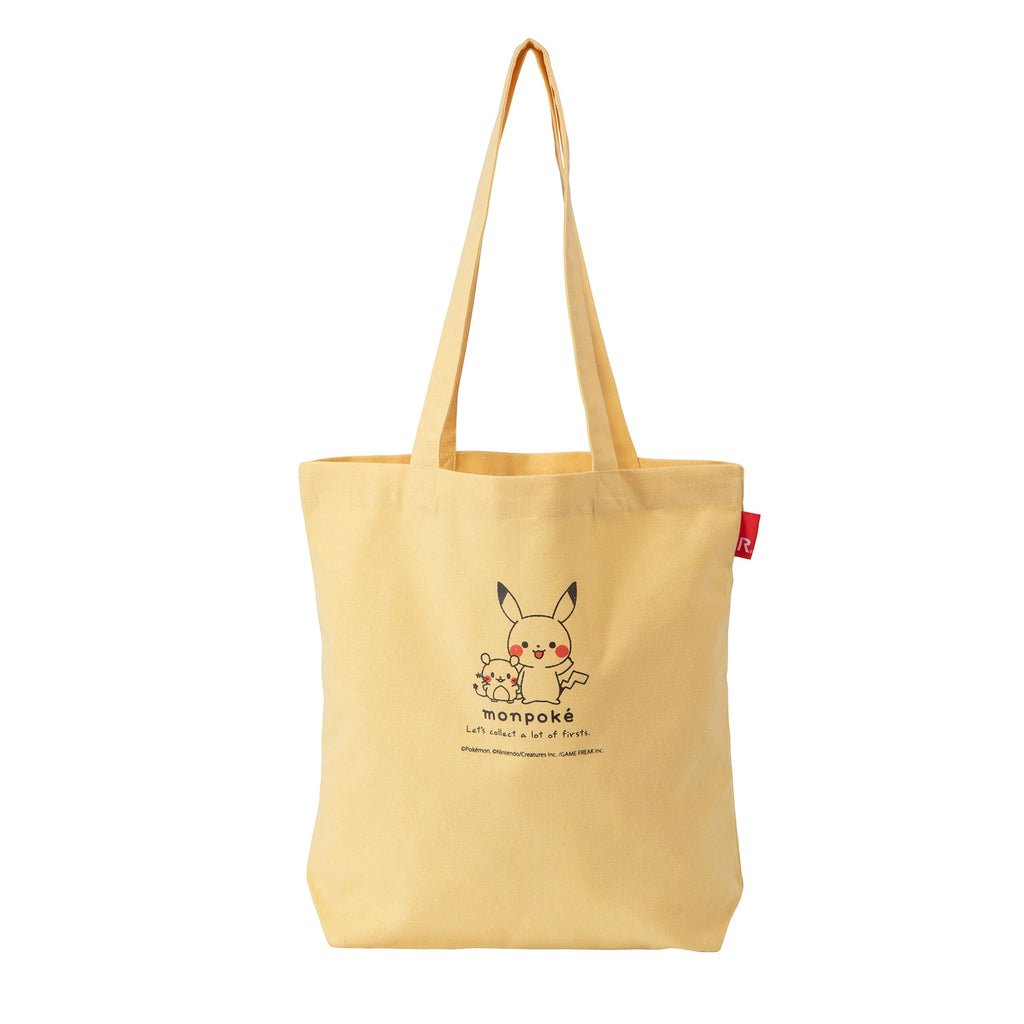 Pikachu & Dedenne Tote Bag Yellow Pokemon Center Japan 2024