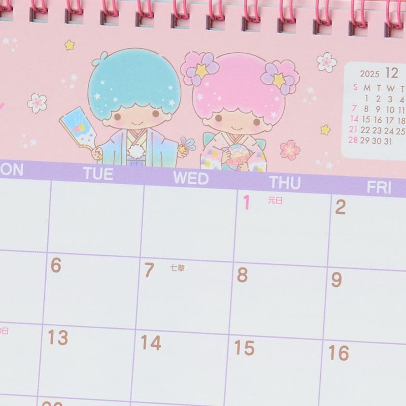 Little Twin Stars Kiki Lala Ring Calendar Desktop 2026 Sanrio Japan