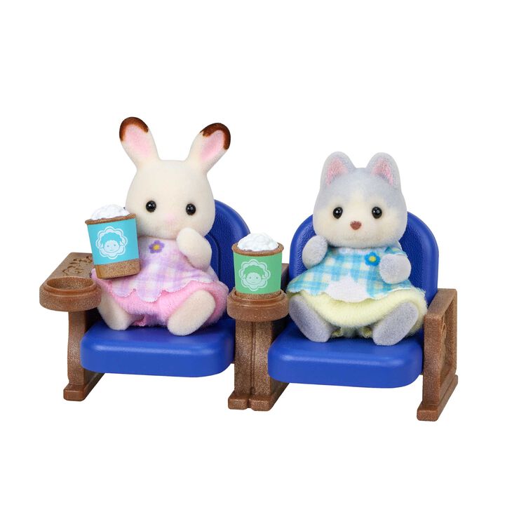 Sylvanian Families Baby Theater Set Chocolate Rabbit & Husky Blue 2023 Japan