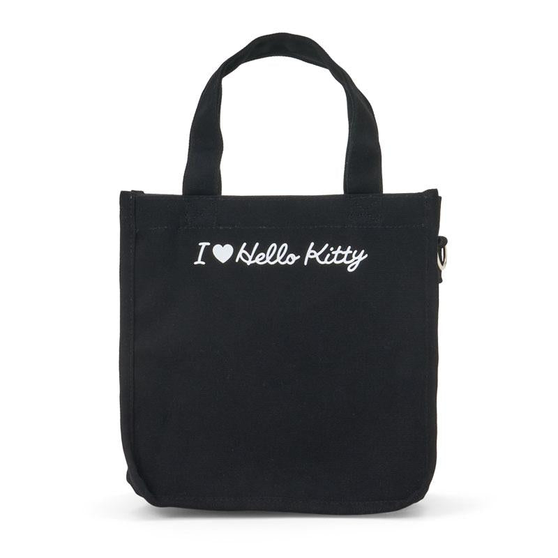 I Love Hello Kitty mini Tote Bag Black Sanrio Japan 2025