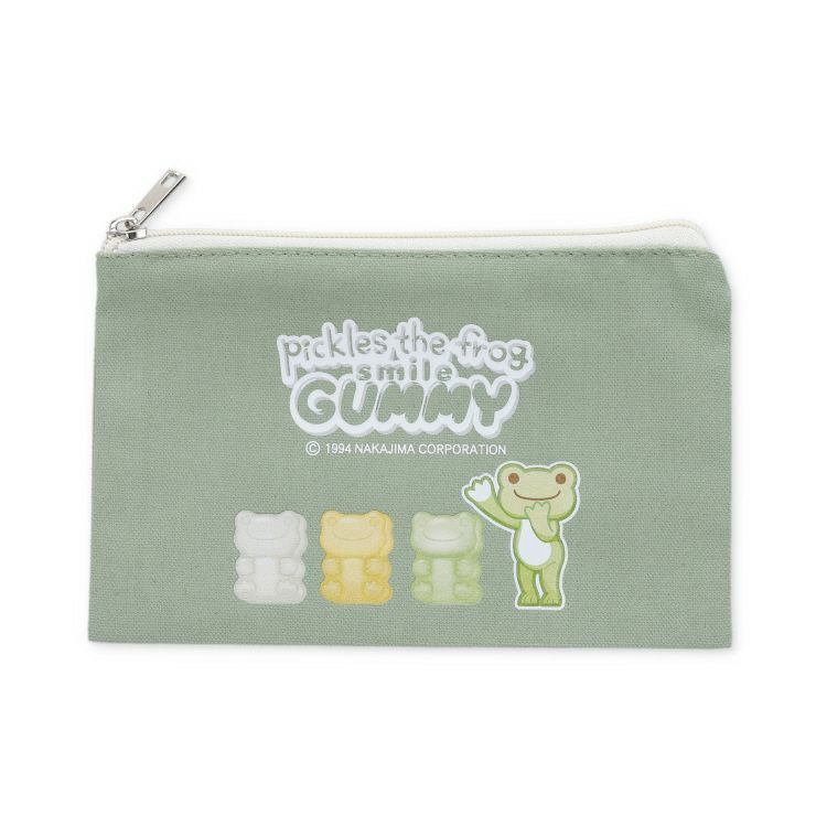 Pickles the Frog Flat Pouch GREEN Japan 2025