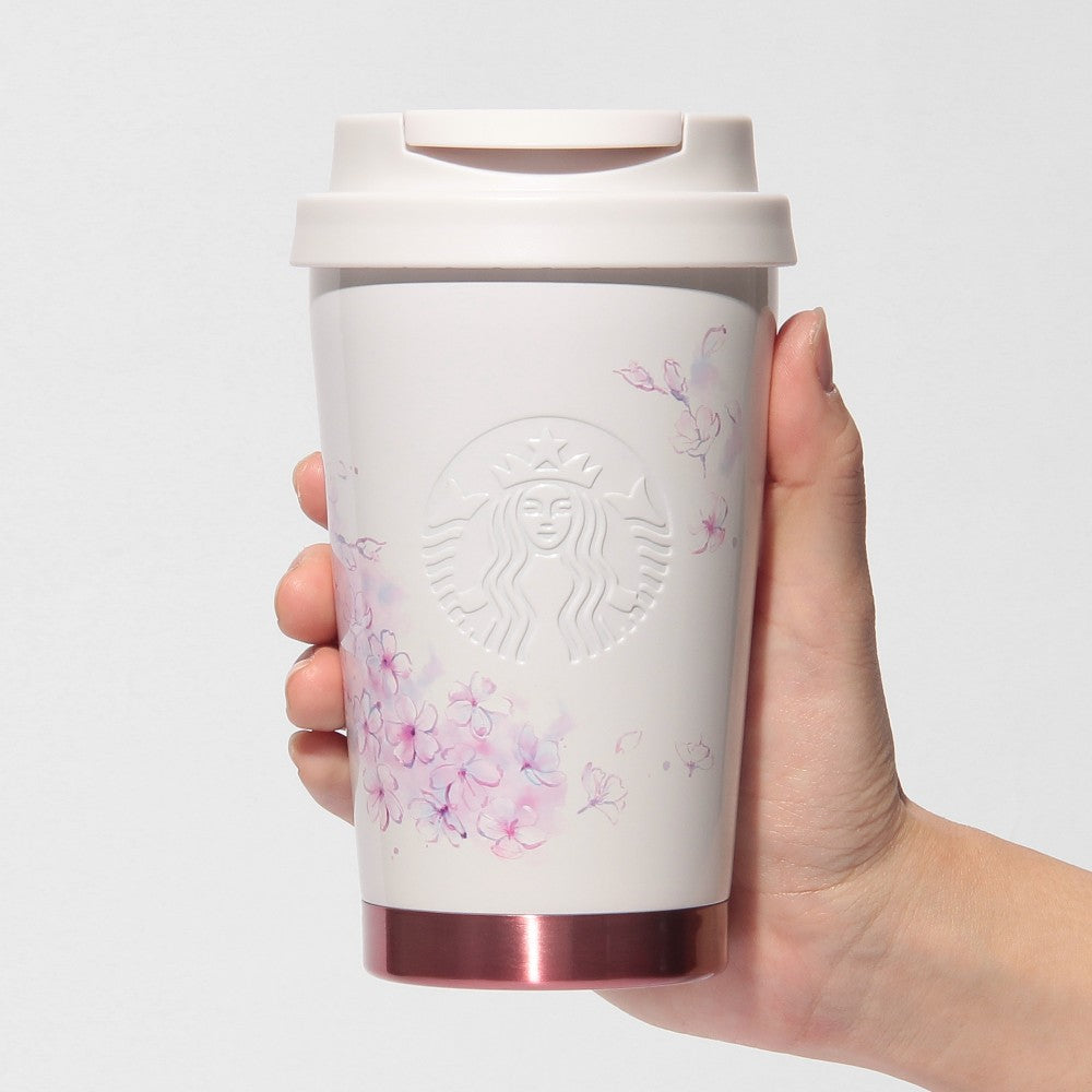 Starbucks Japan SAKURA 2025 Stainless TOGO Logo Tumbler Beige 355ml