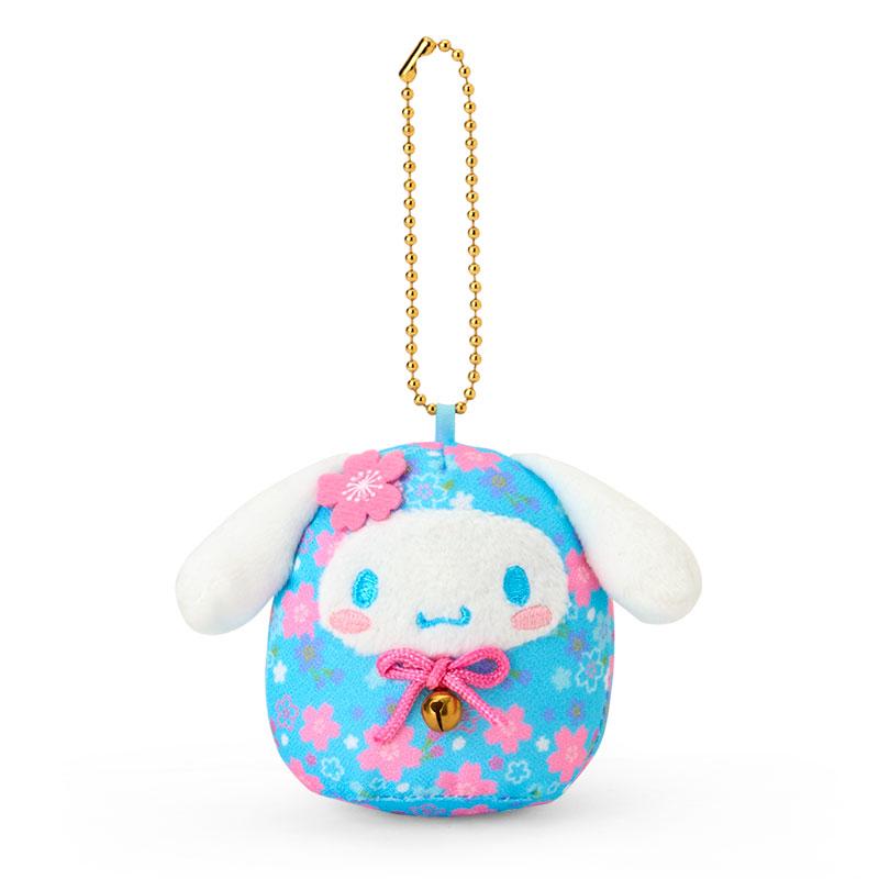 Cinnamoroll Plush Mascot Holder Keychain Daruma Sakura Sanrio Japan 2025