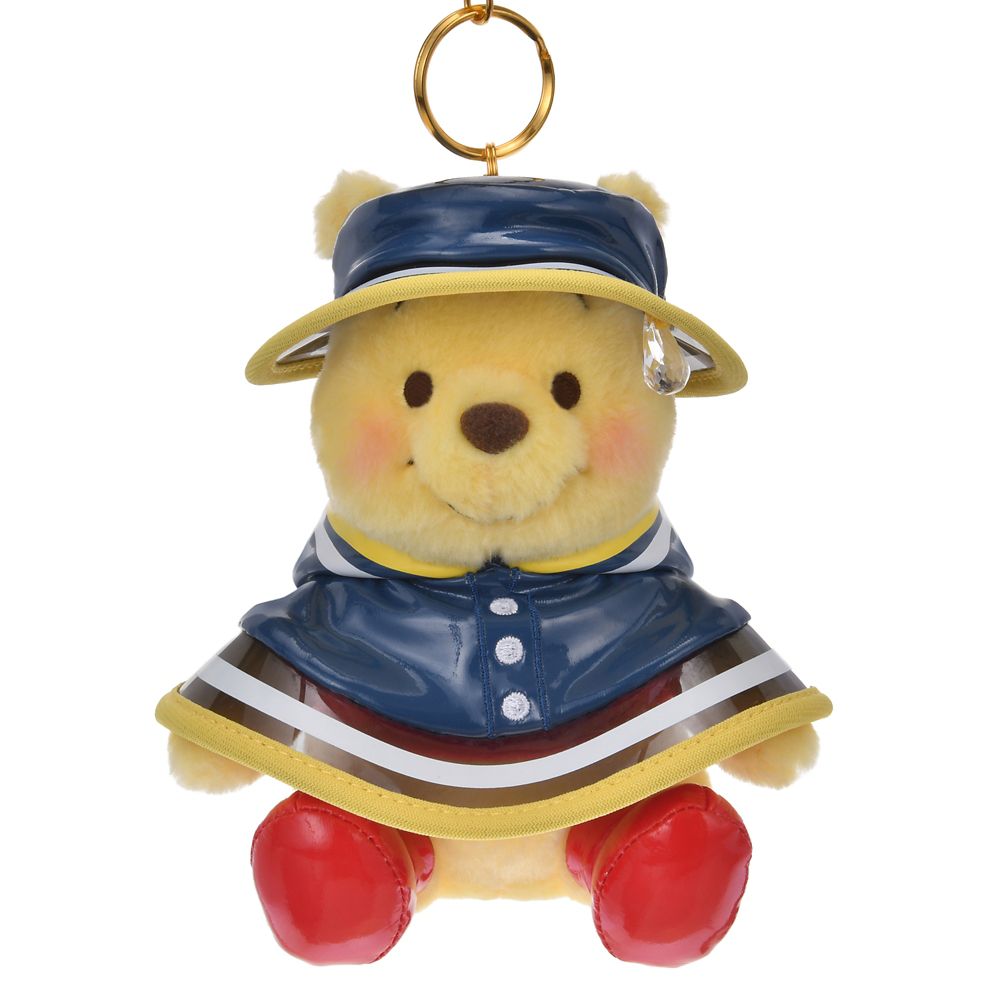 Winnie the Pooh Plush Keychain Rain Disney Store Japan 2025