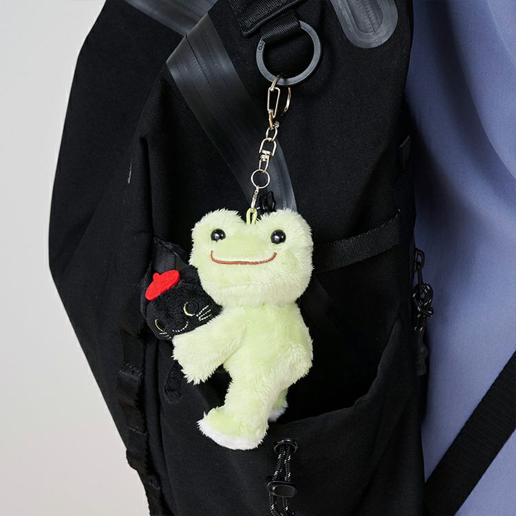 Pickles the Frog Plush Keychain with Pierre Basic Japan 2025