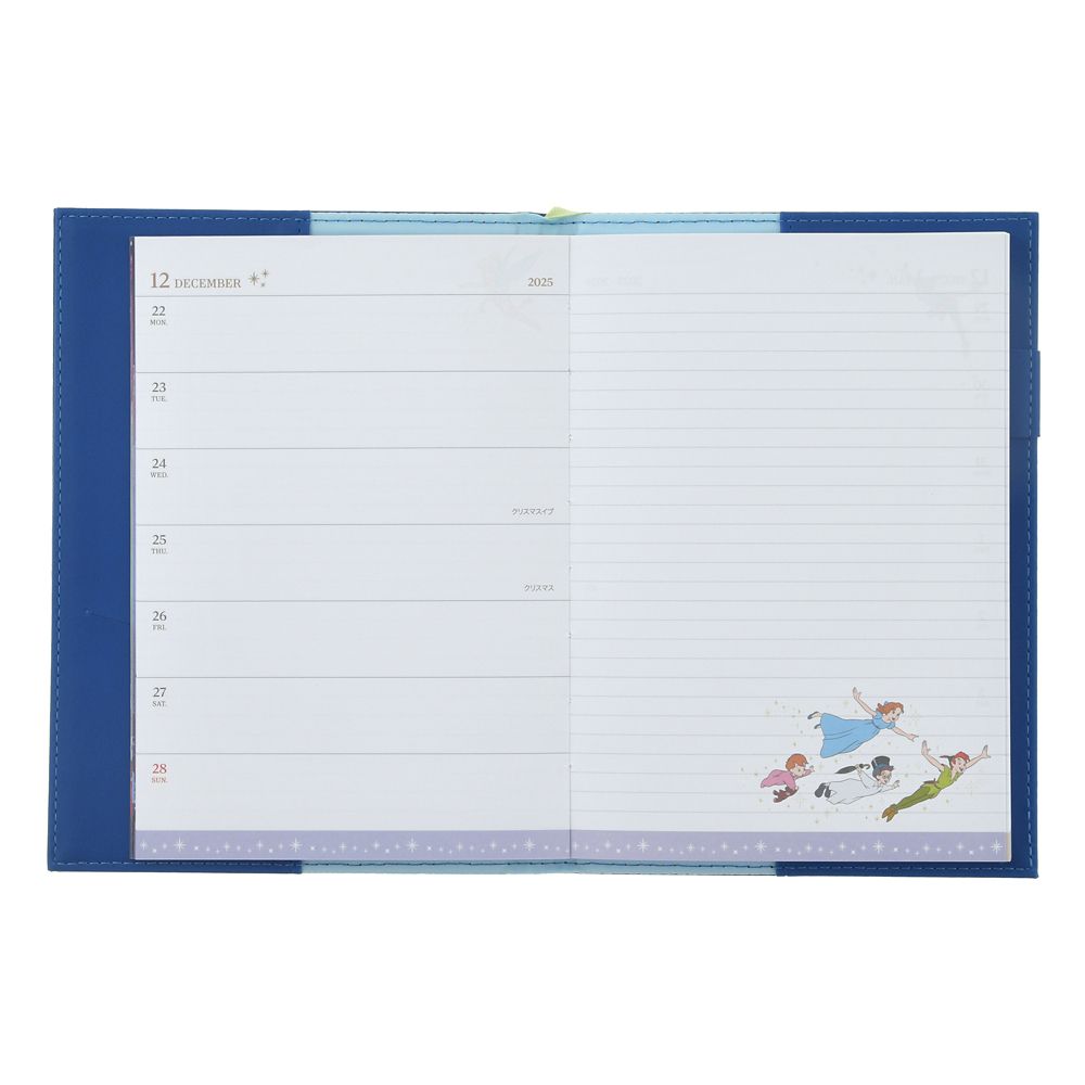Peter Pan 2026 Schedule Book B6 Weekly Emboss Disney Store Japan