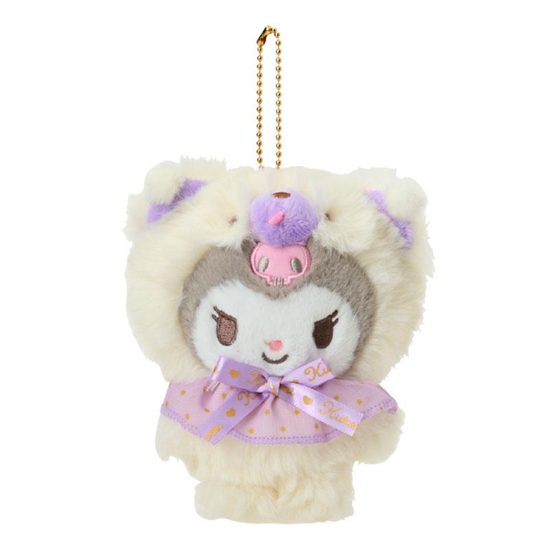 Kuromi Plush Mascot Holder Keychain Fluffy Doll Sanrio Japan 2025