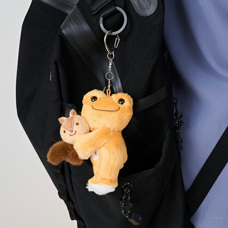 Pickles the Frog Plush Keychain with Almond Orange Japan 2025