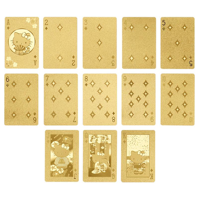 Hello Kitty Playing Cards Japanese style Gold Color Sanrio Japan 2024