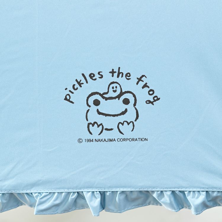 Pickles the Frog Folding Umbrella Frill Sax Blue Japan 2025