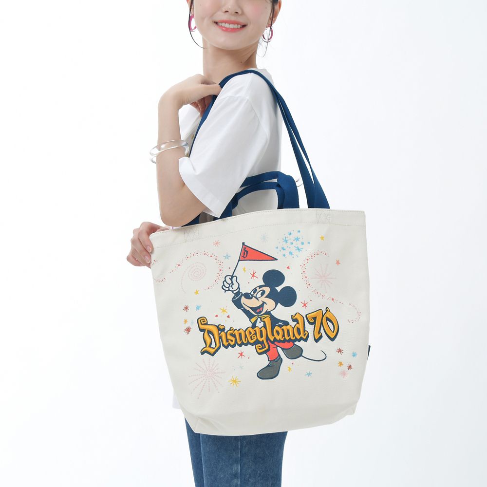 Mickey Tote Bag DISNEYLAND RESORT 70TH CELEBRATION Disney Store Japan 2025