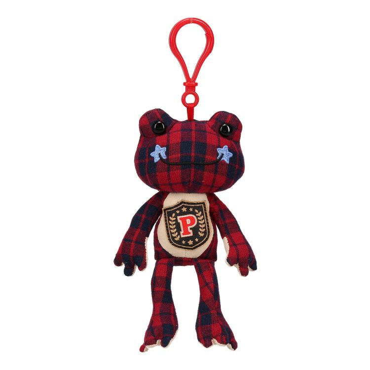 Pickles the Frog Plush Keychain USA Red Check Japan 2024