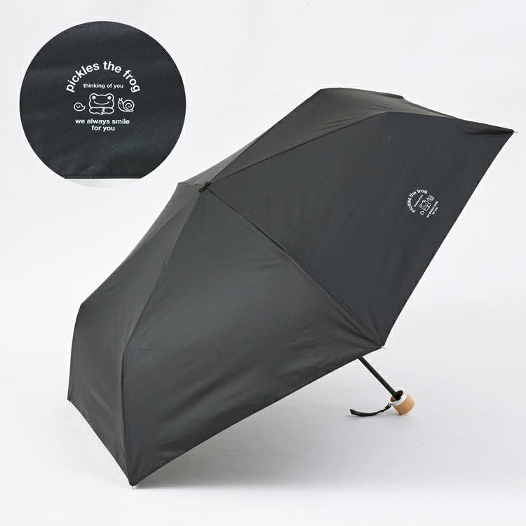 Pickles the Frog Folding Umbrella Drop Black Japan 2025