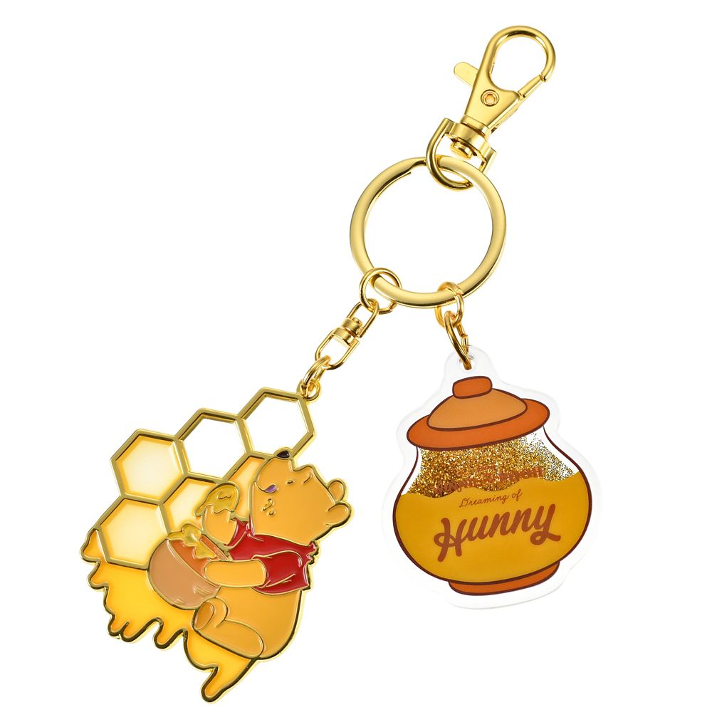 Winnie the Pooh Keychain Key Holder HONEY DAY Disney Store Japan 2025