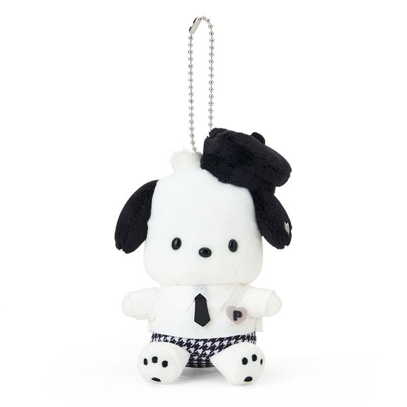 Pochacco Plush Mascot Holder Keychain Monotone Sanrio Japan 2025