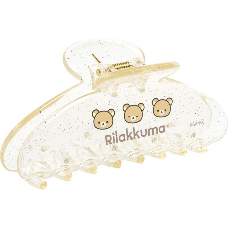 Rilakkuma Vance Hair Clip Glitter Beige San-X Japan 2025