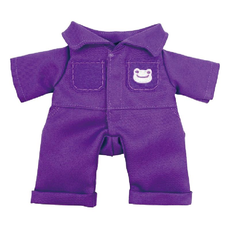 Pickles the Frog Costume for Bean Doll Plush Overalls Purple Japan 2024