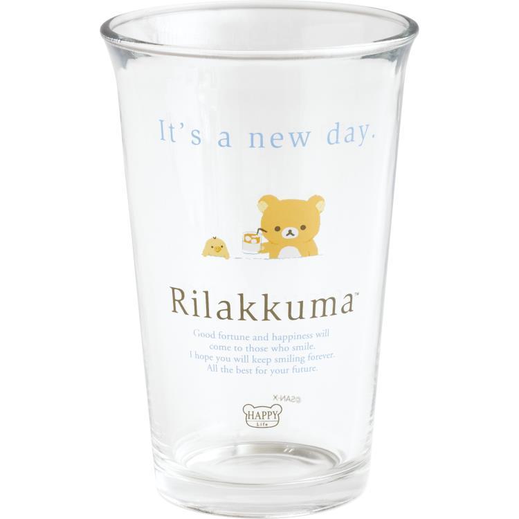 Rilakkuma Glass Cup Lettering San-X Japan 2025