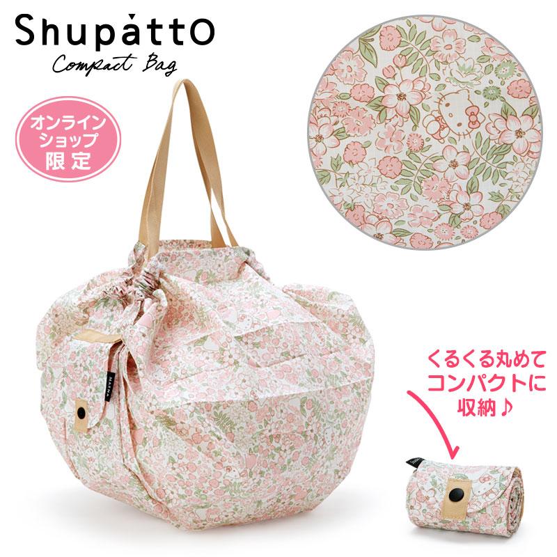 Hello Kitty Eco Shopping Tote Bag Compact M 15L Pink Shupatto Sanrio Japan 2024