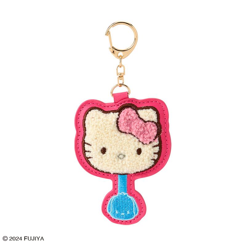 Hello Kitty Keychain Key Holder Sanrio Chocolate Sagara Embroidery Japan