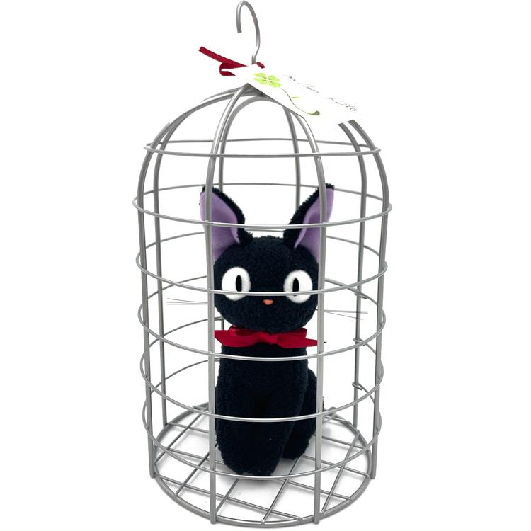 Kiki's Delivery Service Jiji Basket Plush Doll M Black Cat Studio Ghibli Japan