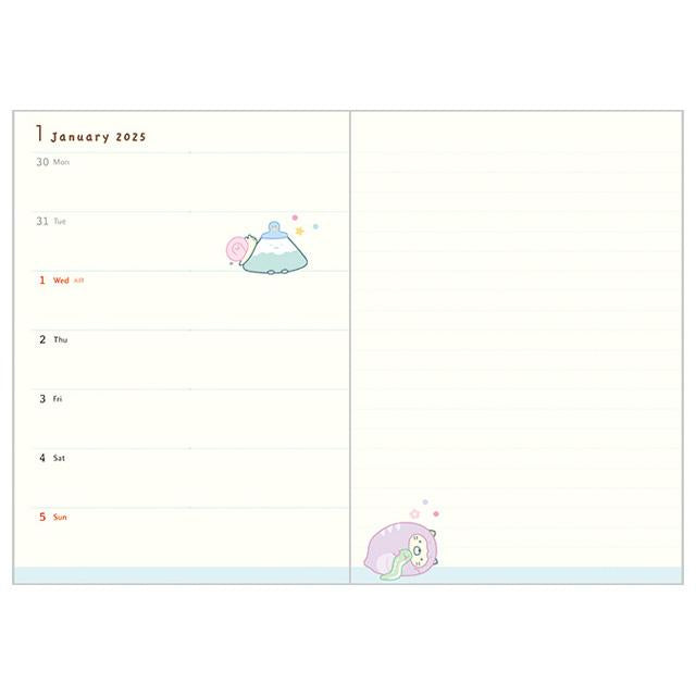 Sumikko Gurashi 2025 Schedule Book B6 Weekly Snake San-X Japan