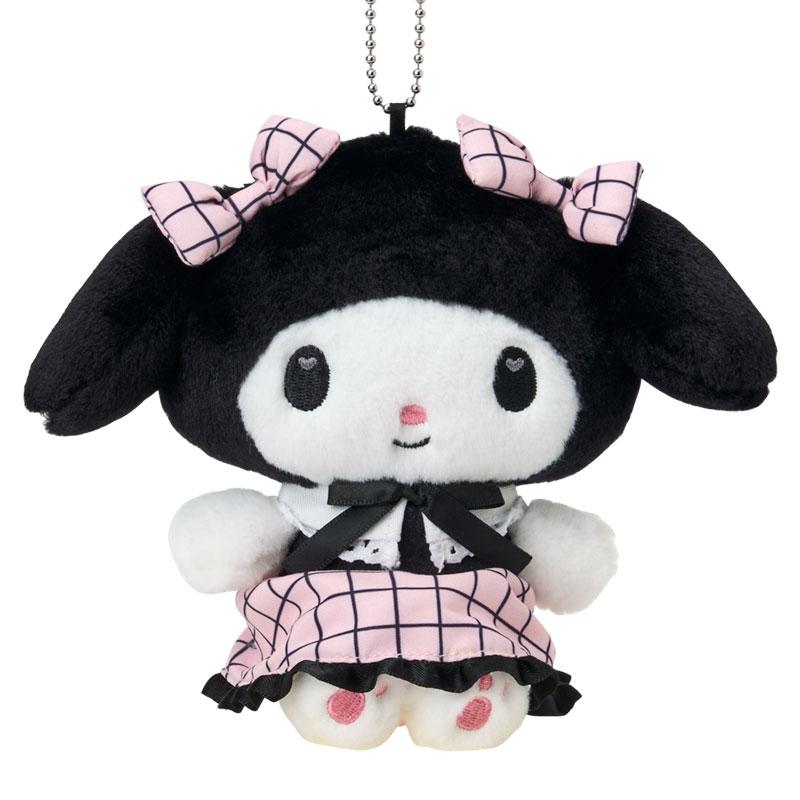 My Melody Plush Mascot Holder Keychain Black Graph Sanrio Japan 2025