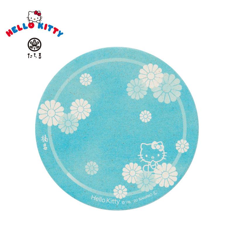 Hello Kitty Tachikichi Coaster Chrysanthemum Shadow Blue Sanrio Japan 2025