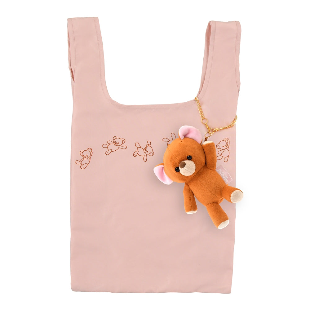 Michael's Teddy Bear Eco Shopping Bag Plush Pouch PETER PAN Disney Store Japan