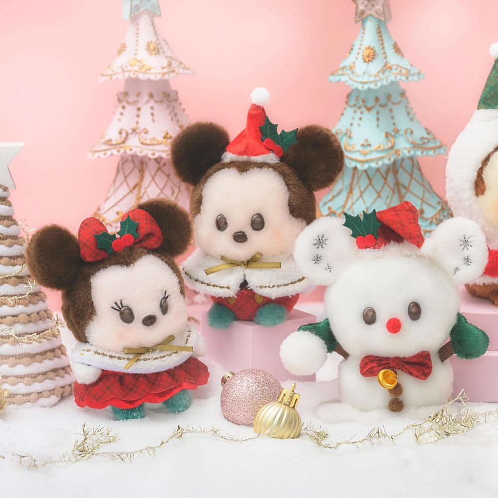 Minnie Plush Doll Urupocha-chan Disney Store Japan Christmas 2025