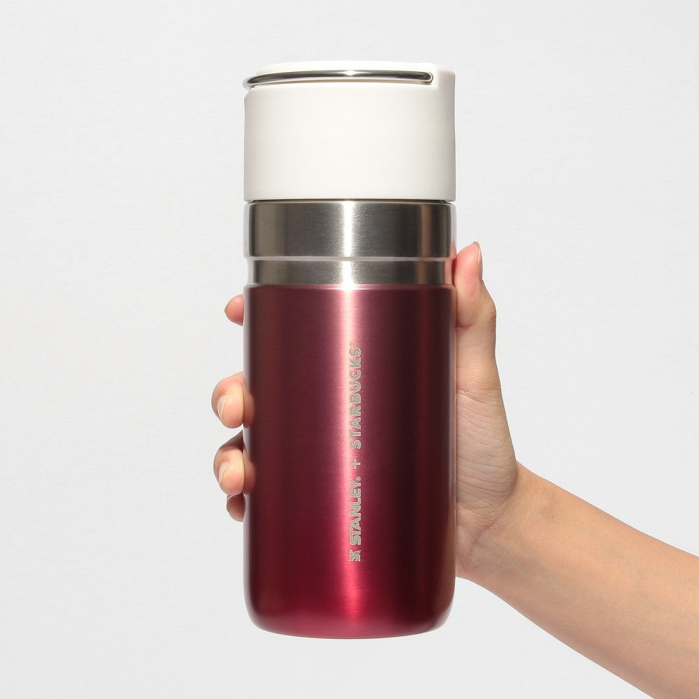 Starbucks Japan Stainless Bottle STANLEY Gradient Cranberry 500ml Christmas 2024