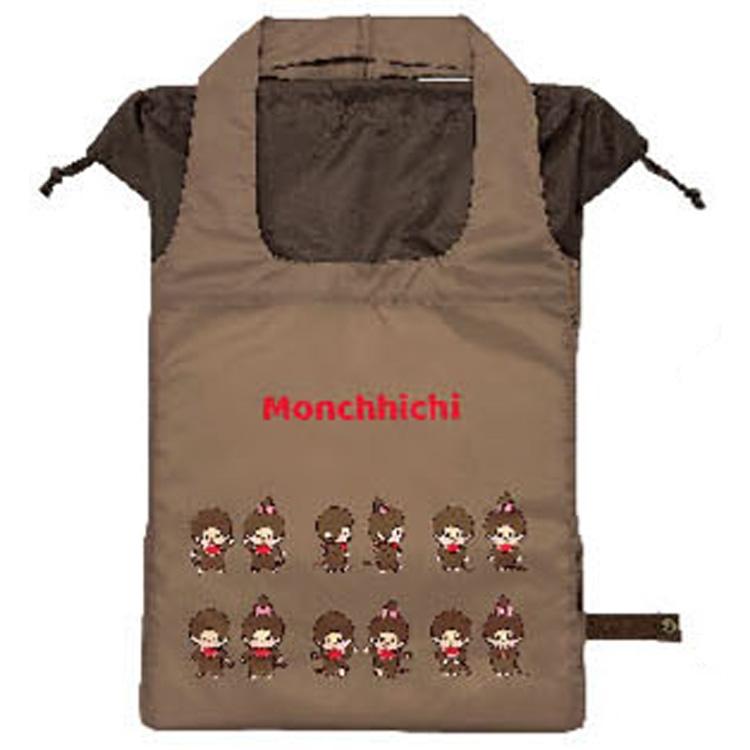 Monchhichi Eco Shopping Tote Drawstring Bag 30L balloon Japan