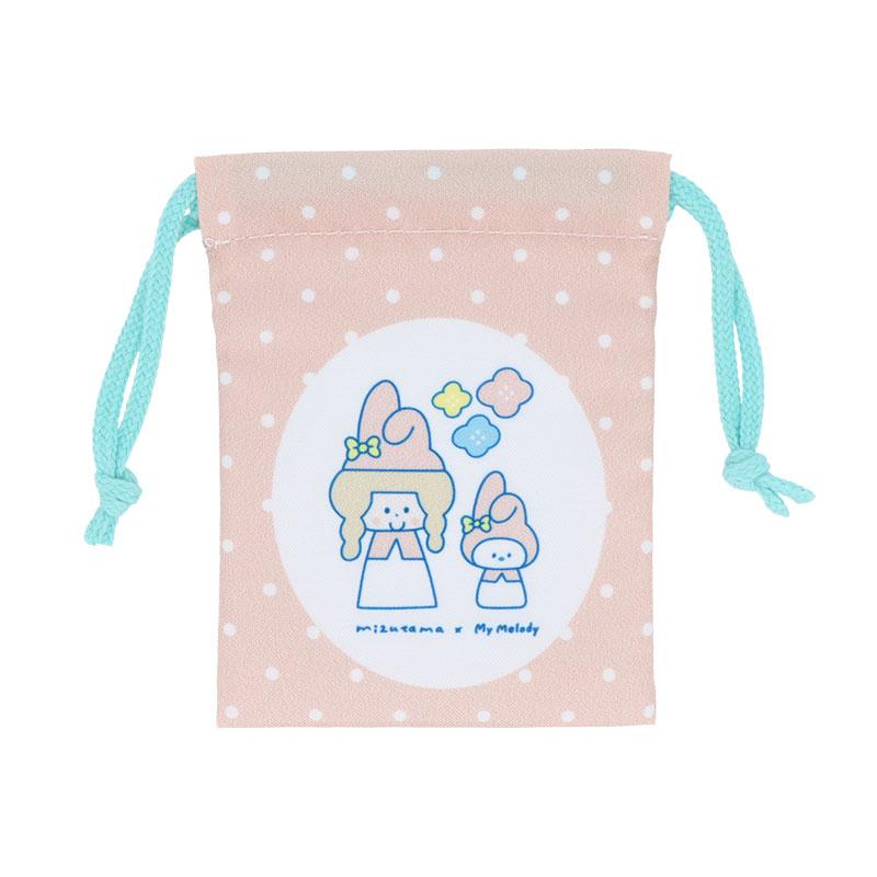 Hello Kitty My Melody Drawstring Pouch Set Character mizutama Sanrio Japan 2025